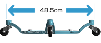 1号器専用キャスタースタンド｜光線療法ひだまり