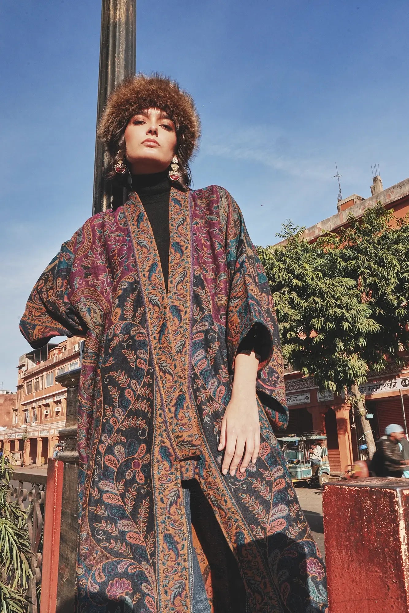 KLEED | Fuccia Paisley Kimono Coat – KLEED LOUNGEWEAR