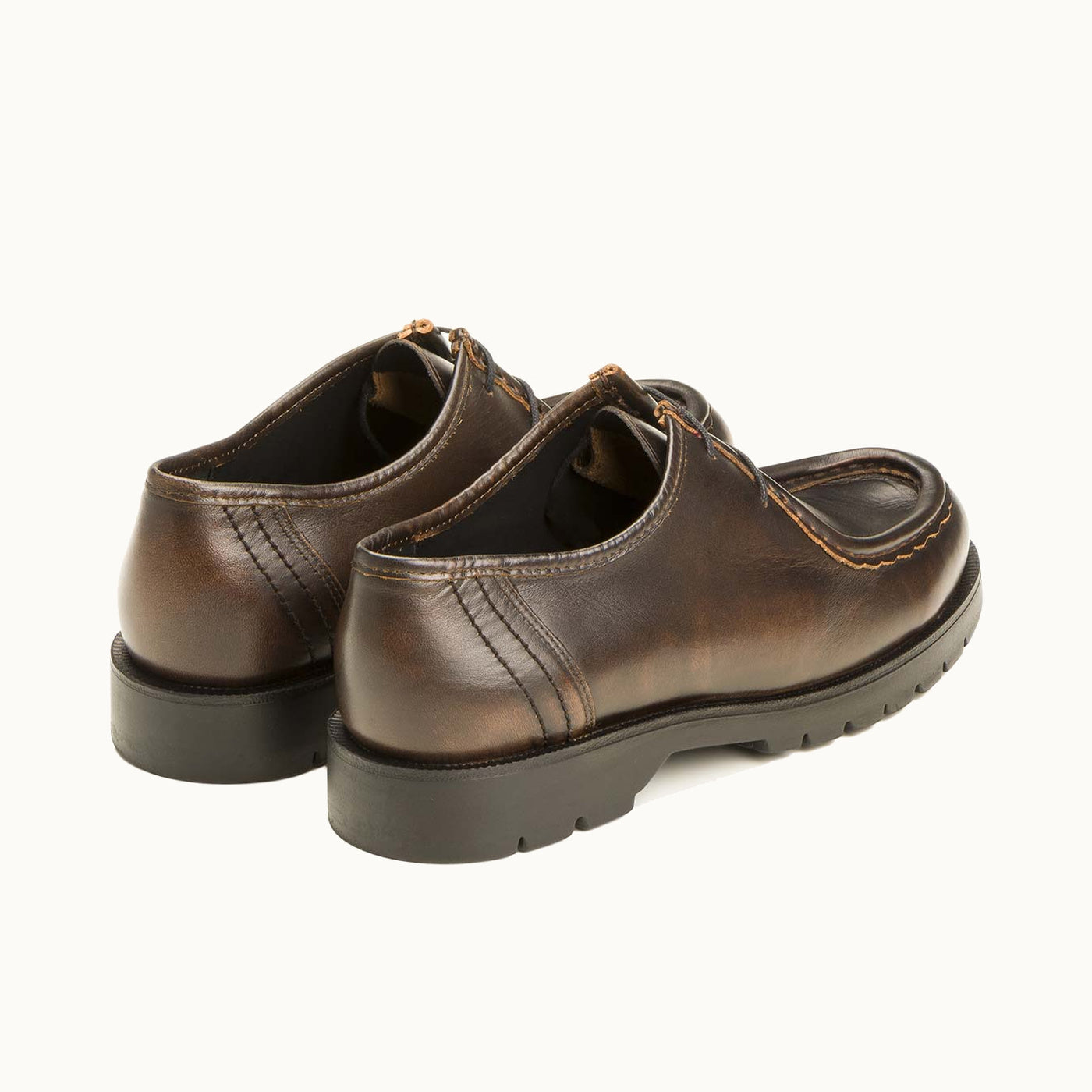 Leather Lug Sole Derby Shoes | PADROR MD Cognac – Kleman