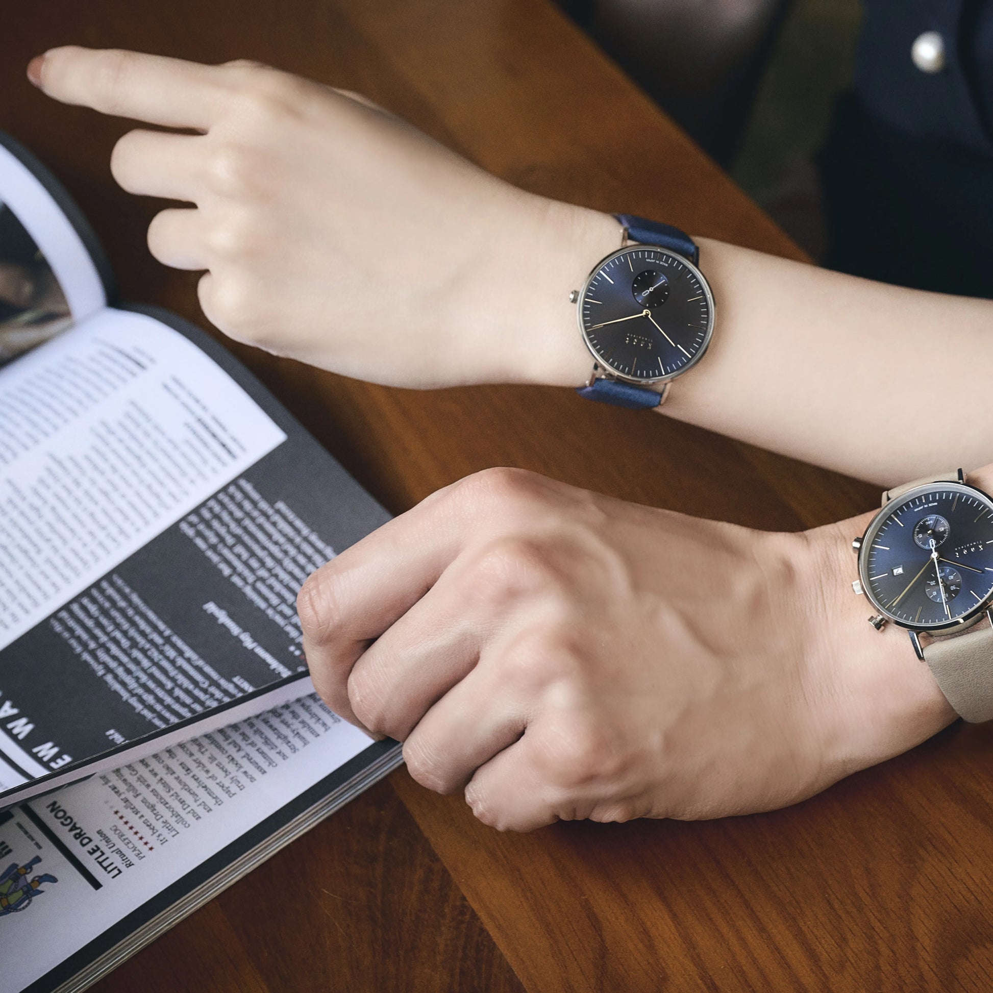 Knot CS-36SVNV2 腕時計 メンズ レディース クォーツ ネイビー 日本製