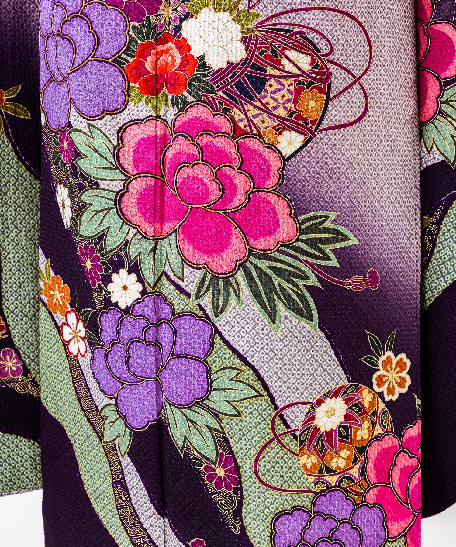 藤紫総絞り – 久遠 by Accha