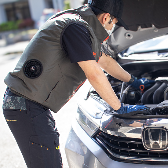 作業ウェアPUMAベストAT-8012Nファンバッテリーセット