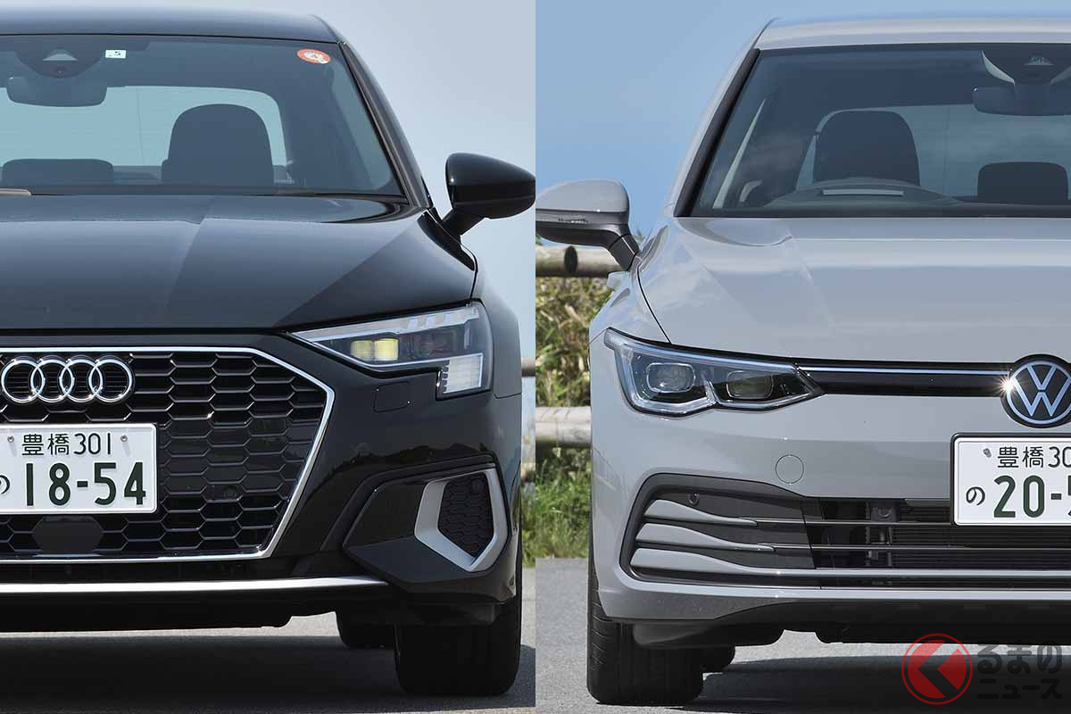似て非なる同門対決！ VW新型「ゴルフ」とアウディ新型「A3スポーツ
