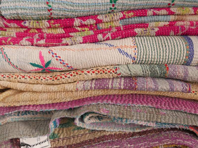 LIGHT YEARS ヴィンテージ キルト 刺子 染め 植物 ライトイヤーズ 感動