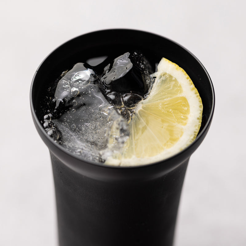 江戸の薄硝子 グラスタンブラー M ブラックマット 黒箱入り – kuros.style