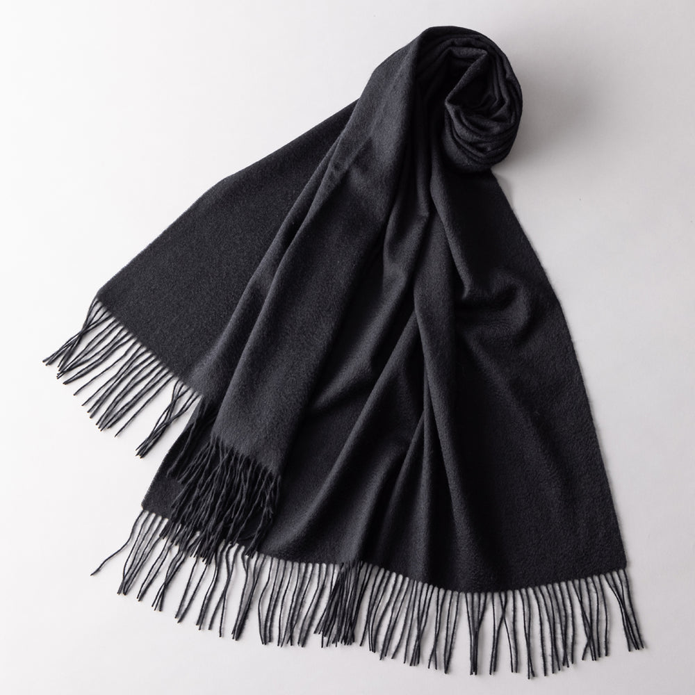 カシミヤストール 黒 – kuros.style