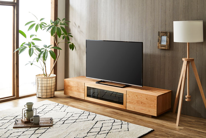 サイズオーダー可】天然木、無垢材使用テレビボード 凛／RIN-W1800