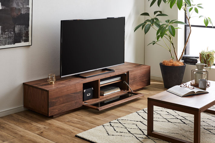 サイズオーダー可】天然木、無垢材使用テレビボード 凛／RIN-W1800