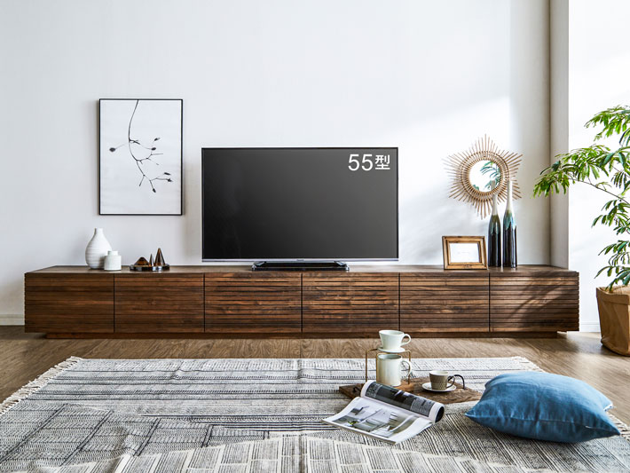 サイズオーダー可】天然木、無垢材使用テレビボード 風雅プレミアム 幅