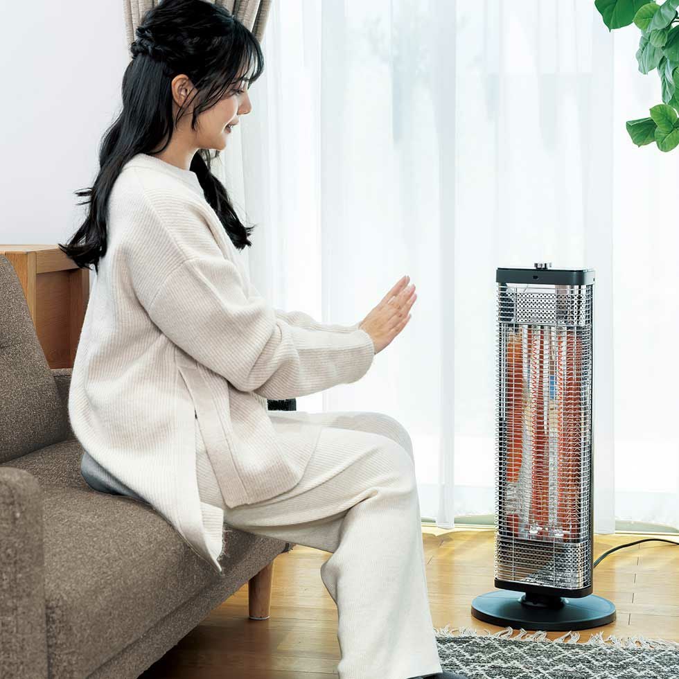 カーボンヒーター距離ピタセンサー遠赤電気ストーブKKH-0954