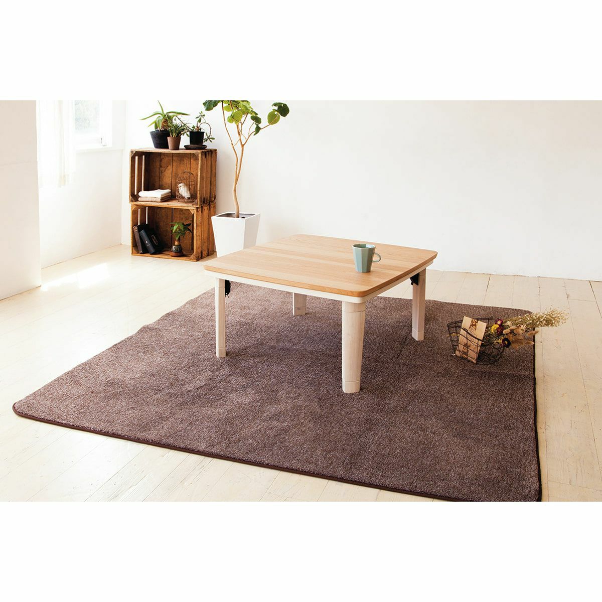 家具調こたつ（布団セット）フラットヒーター90×60cmKTR-3236FB