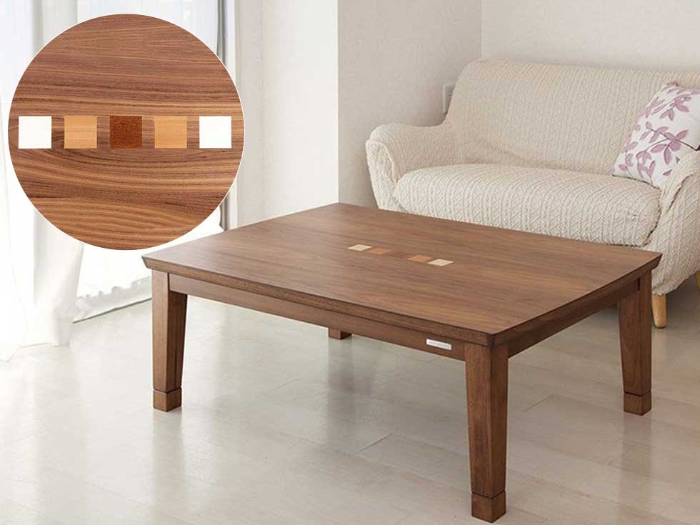 販売終了】家具調こたつ120×80cmKTR-34222 | コイズミオンラインショップ