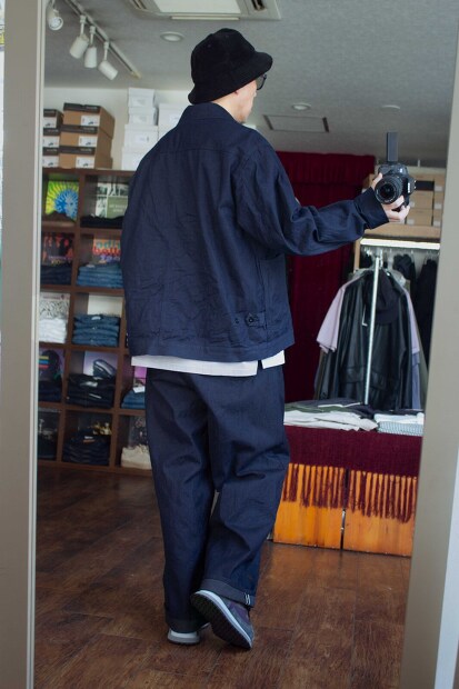 Still by hand 10oz オリジナルセルビッチデニムワイドパンツ DN02231