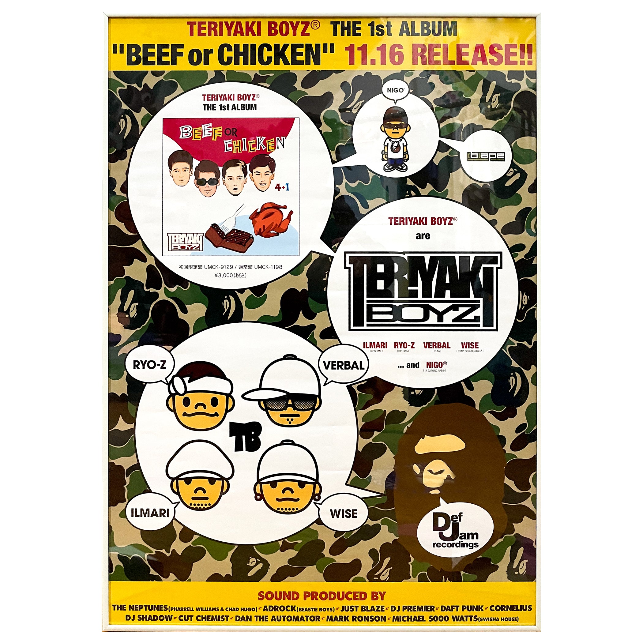 BAPE x Teriyaki Boyz Release Poster – LAAMS