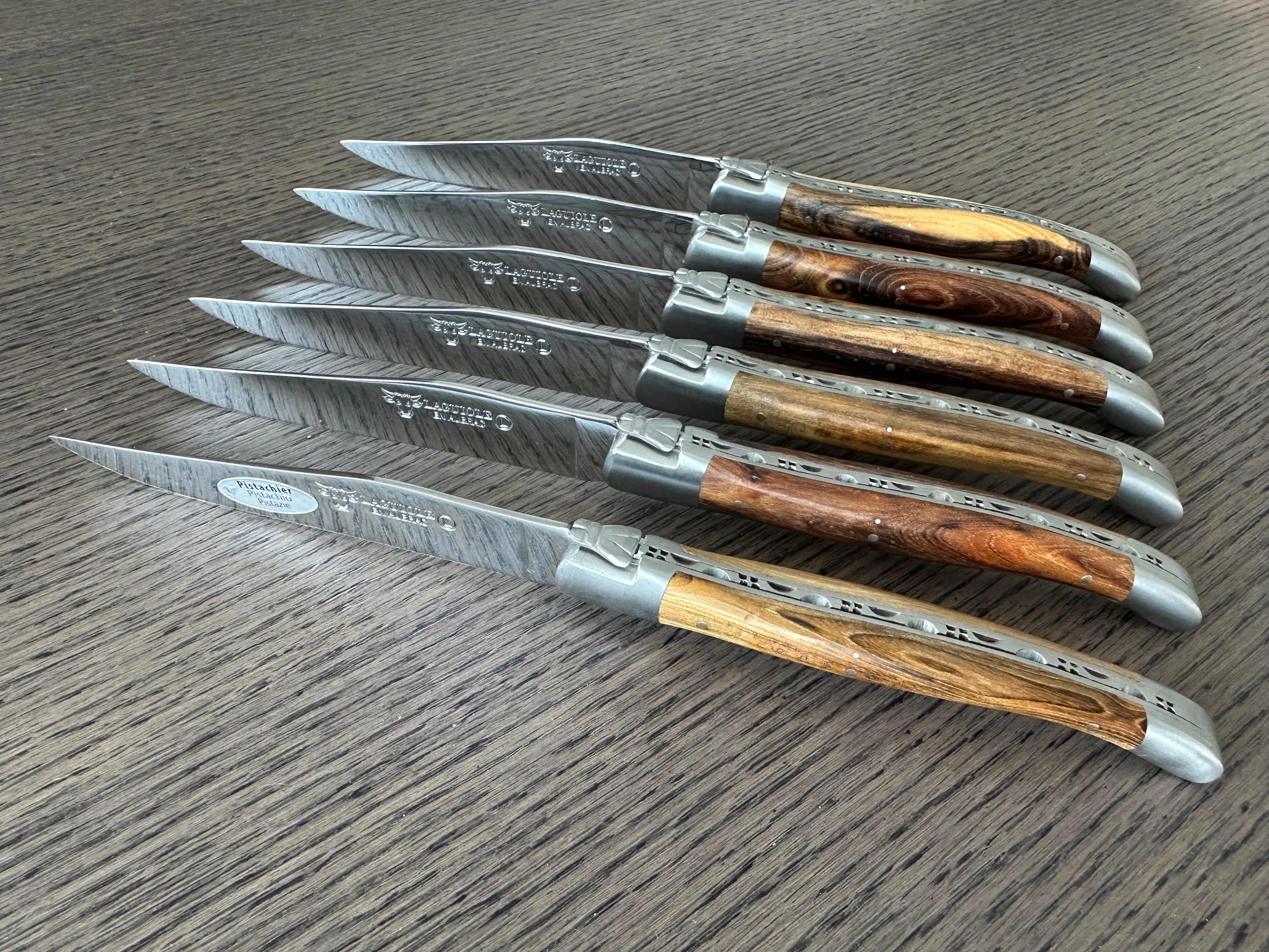 Laguiole en Aubrac Handcrafted 6-Piece Steak Knife Set with