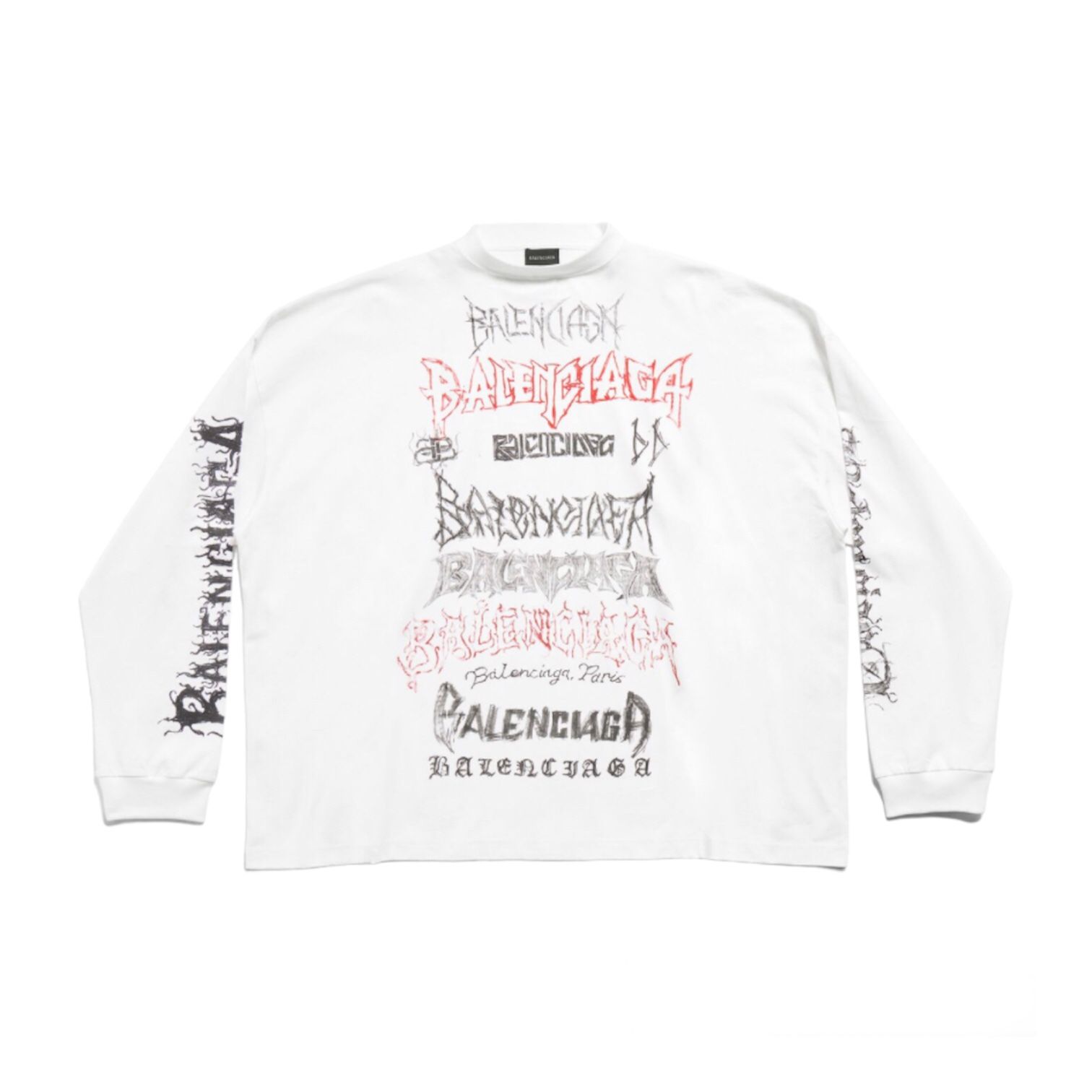 BALENCIAGA - DIY METAL ロングスリーブ Tシャツ ミディアムフィット