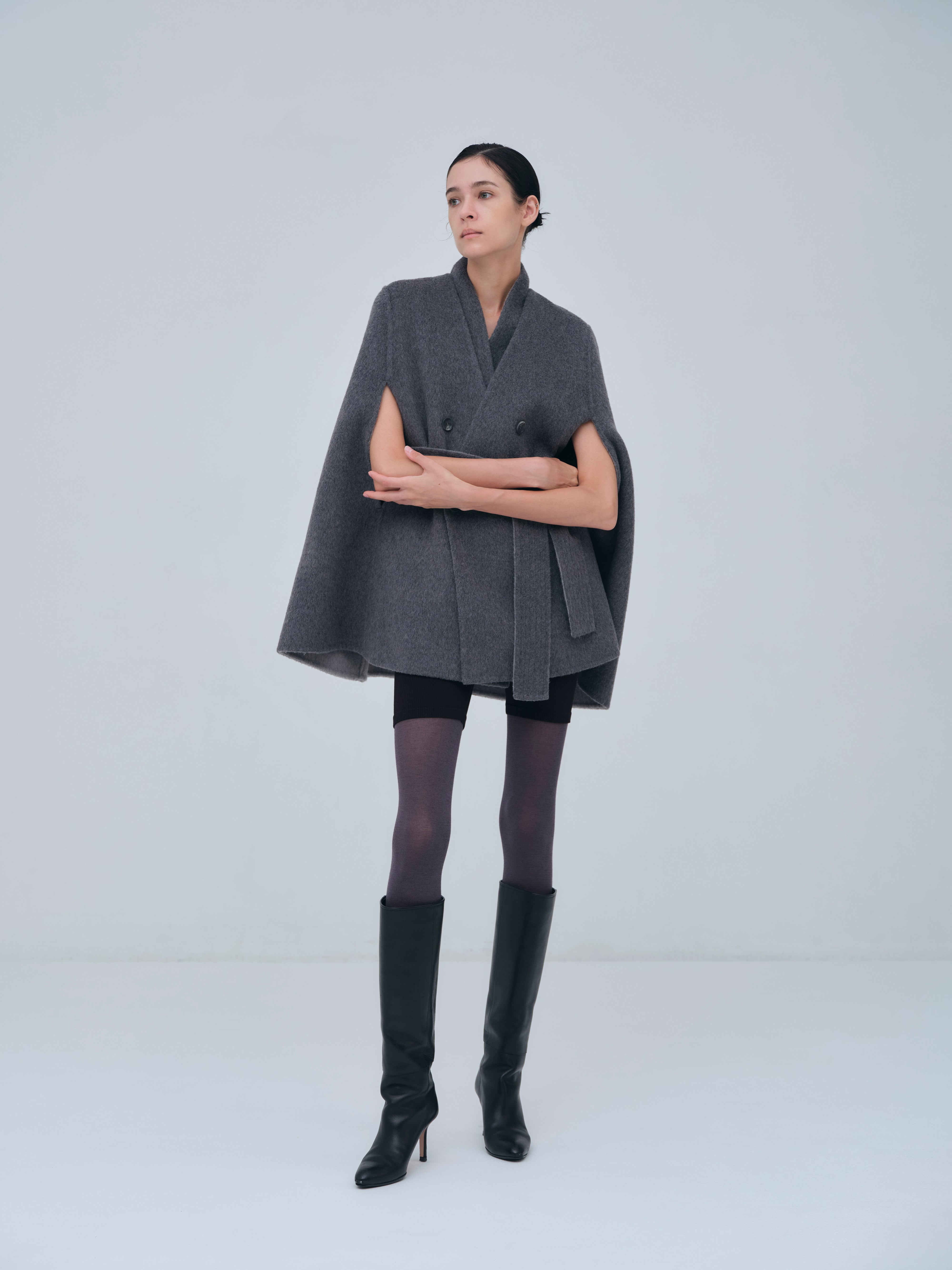 Dual Face Cape Coat – L'AUBE BLANC