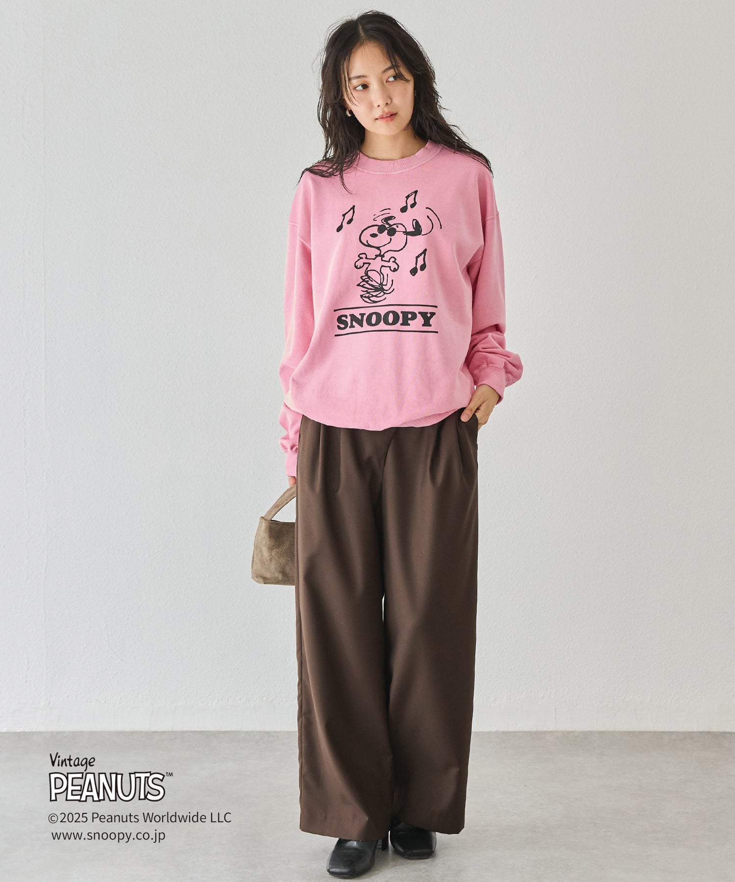 PEANUTS / SNOOPY】別注 music sweat スヌーピーロゴスウェット | ラビ