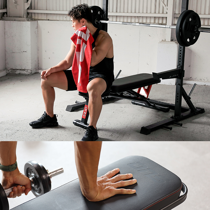 引き取り限定 可変式ダンベル+マルチポジションベンチ+ダンベルミット