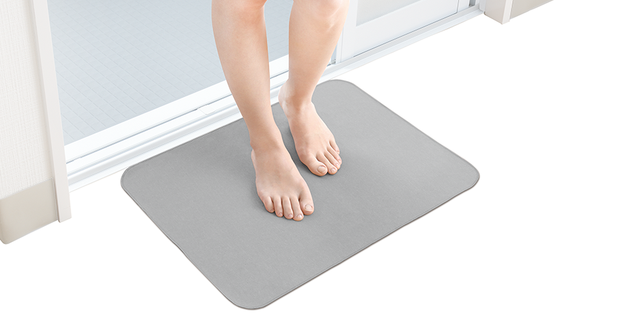 笑激SHOCK 超薄 さらさら バスマット ベージュ | レック公式オンライン