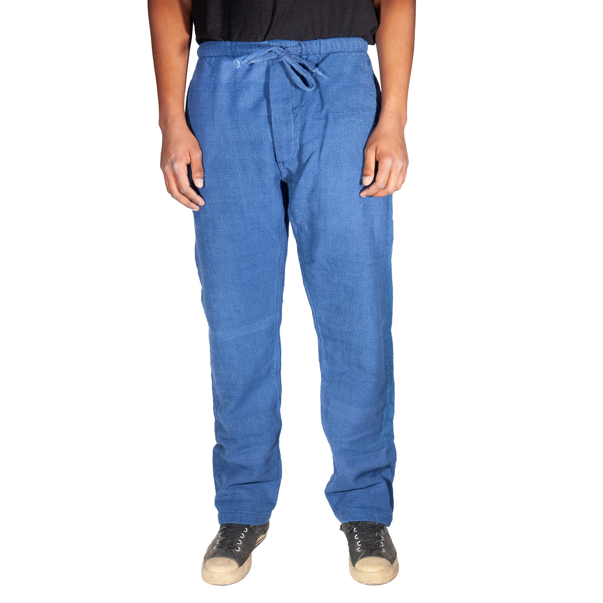 Hand loomed Natural Indigo Lounge Pant – Left Field NYC