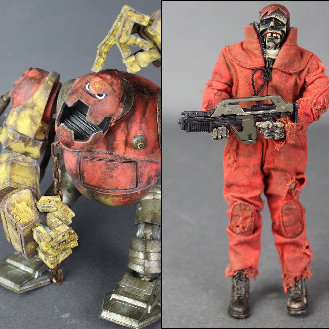 threeA 1/12 Action Portable Zomb three-pack & Action Portable Dark