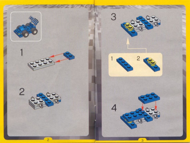 LEGO Instructions for set 4347 Auto Pod, Creator - 3 in 1