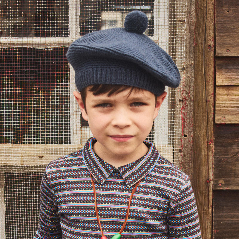 D1】Misha&Puff（ミーシャアンドパフ）2025AW Crochet Beret -Galaxy