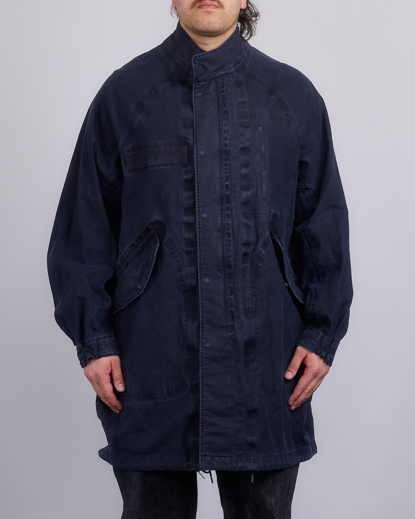 visvim Six-Five Parka 3L DMGD Navy – LESS 17