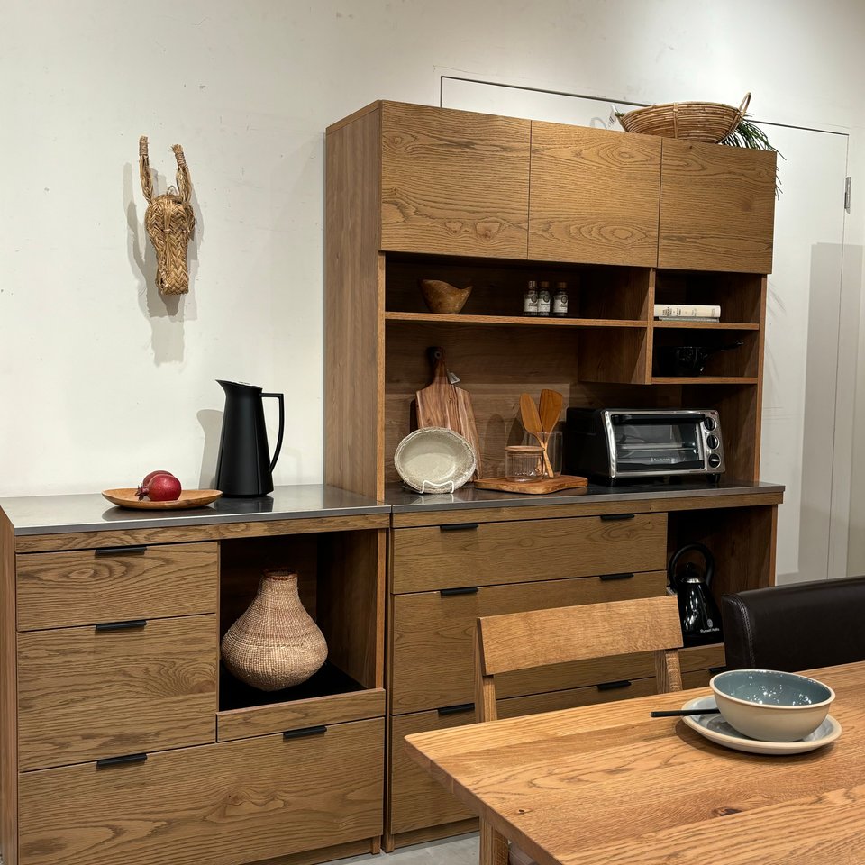 unico/ウニコ ADDAY/アディ キッチンカウンターオープン オーク材