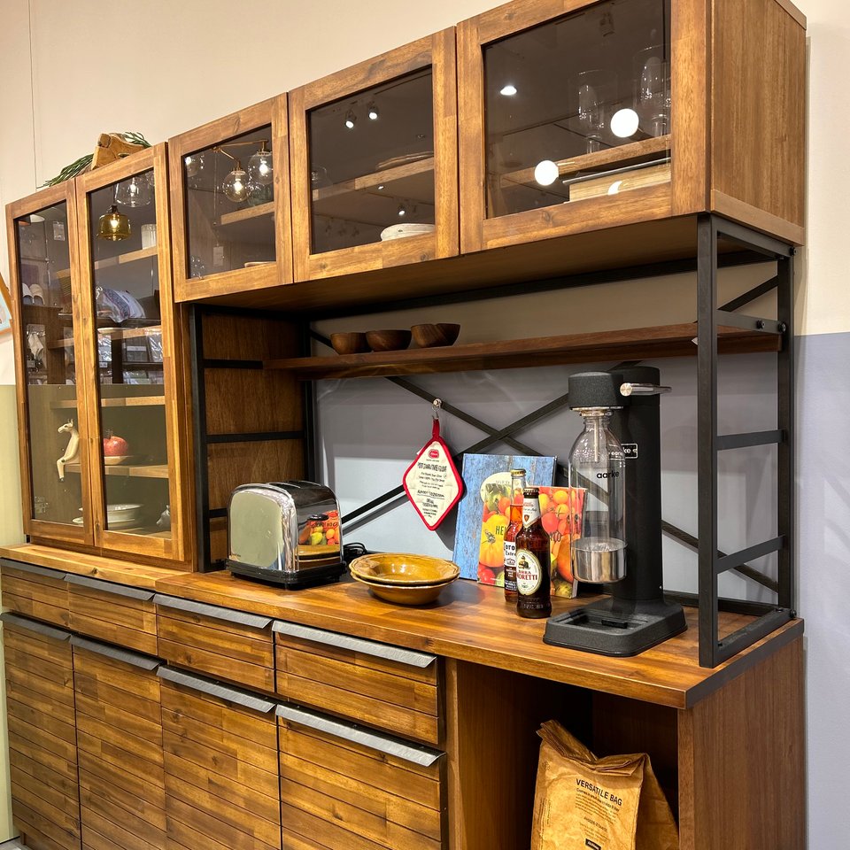 ウニコ unico SWELLA(スウェラ) キッチンボード 食器棚