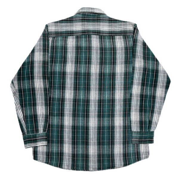 VINTAGE) 1990'S～ FIVE BROTHER PLAID PATTERN HEAVY FLANNEL SHIRT