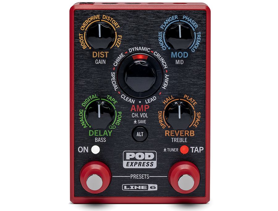 Line 6 | POD Express | Lightweight Guitar Amp and Effects Processor