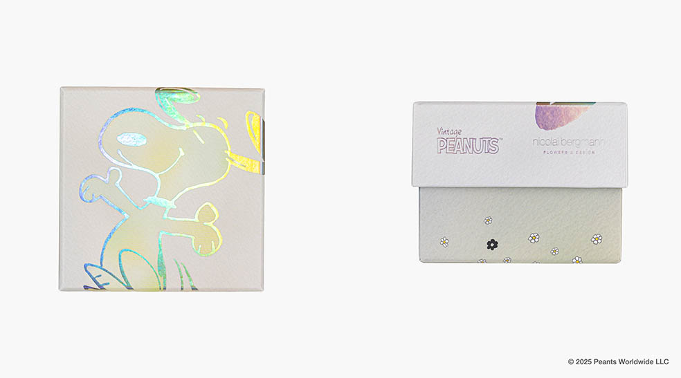 スヌーピーが花に舞う ニコライ・バーグマン25周年×ピーナッツ75周年