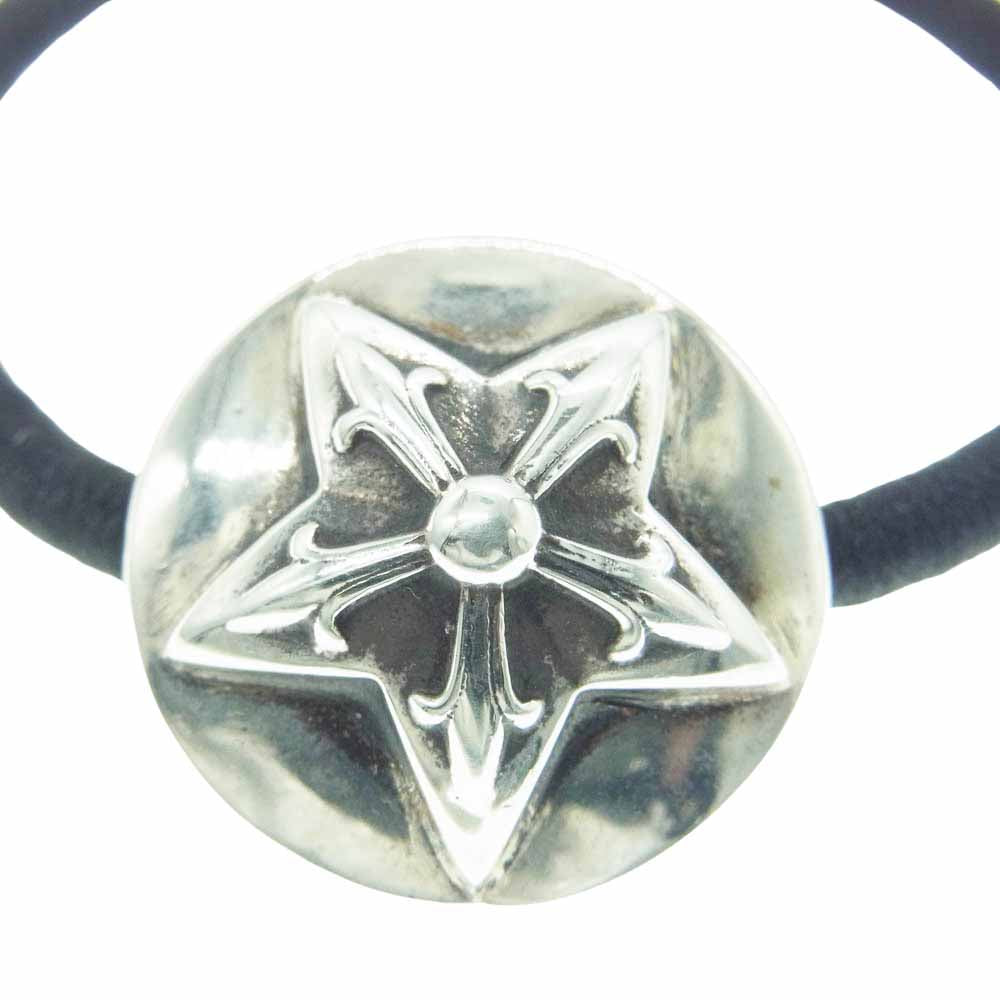 クロムハーツ HAIRBAND⁄クロスボールボタンヘアゴム シルバーコンチョ