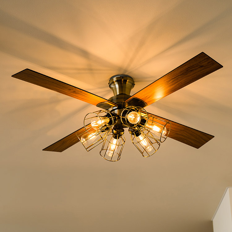 Modern Collection シーリングファン フィラメントLED 6灯 JE-CF048