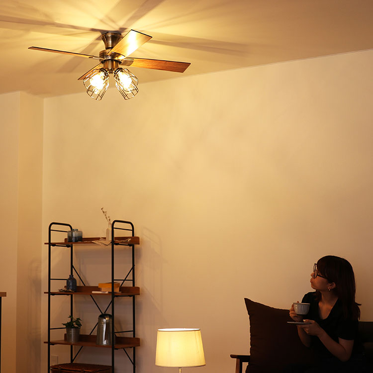 Modern Collection シーリングファン フィラメントLED付 JE-CF003