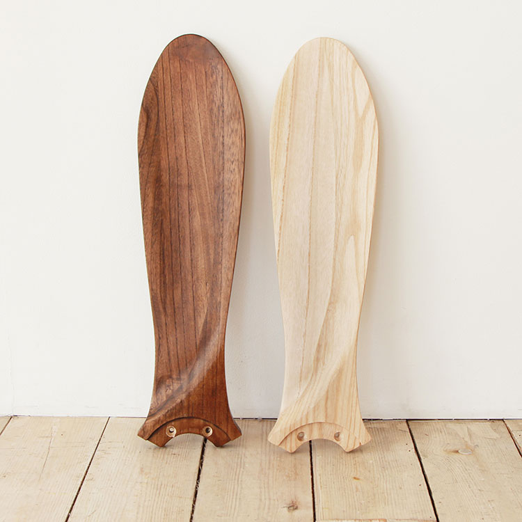 Modern Collection LED シーリングファン REAL wood blades (電球色