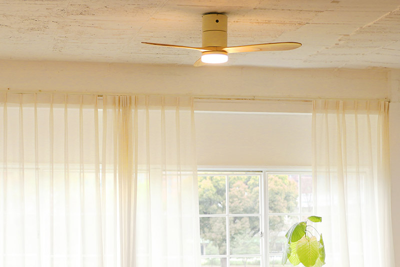 Modern Collection LED シーリングファン DCモーター REAL wood blades