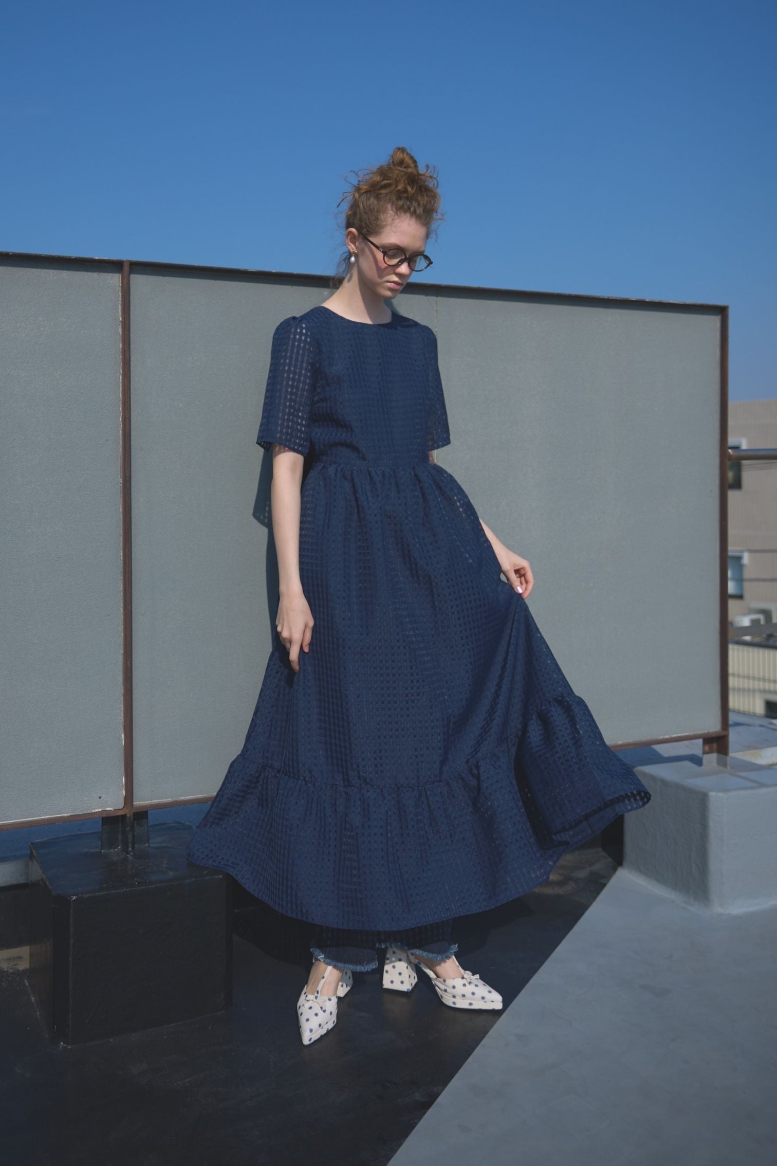 Ria mint cool ribbon one-piece ワンピース Ria mint cool ribbon one