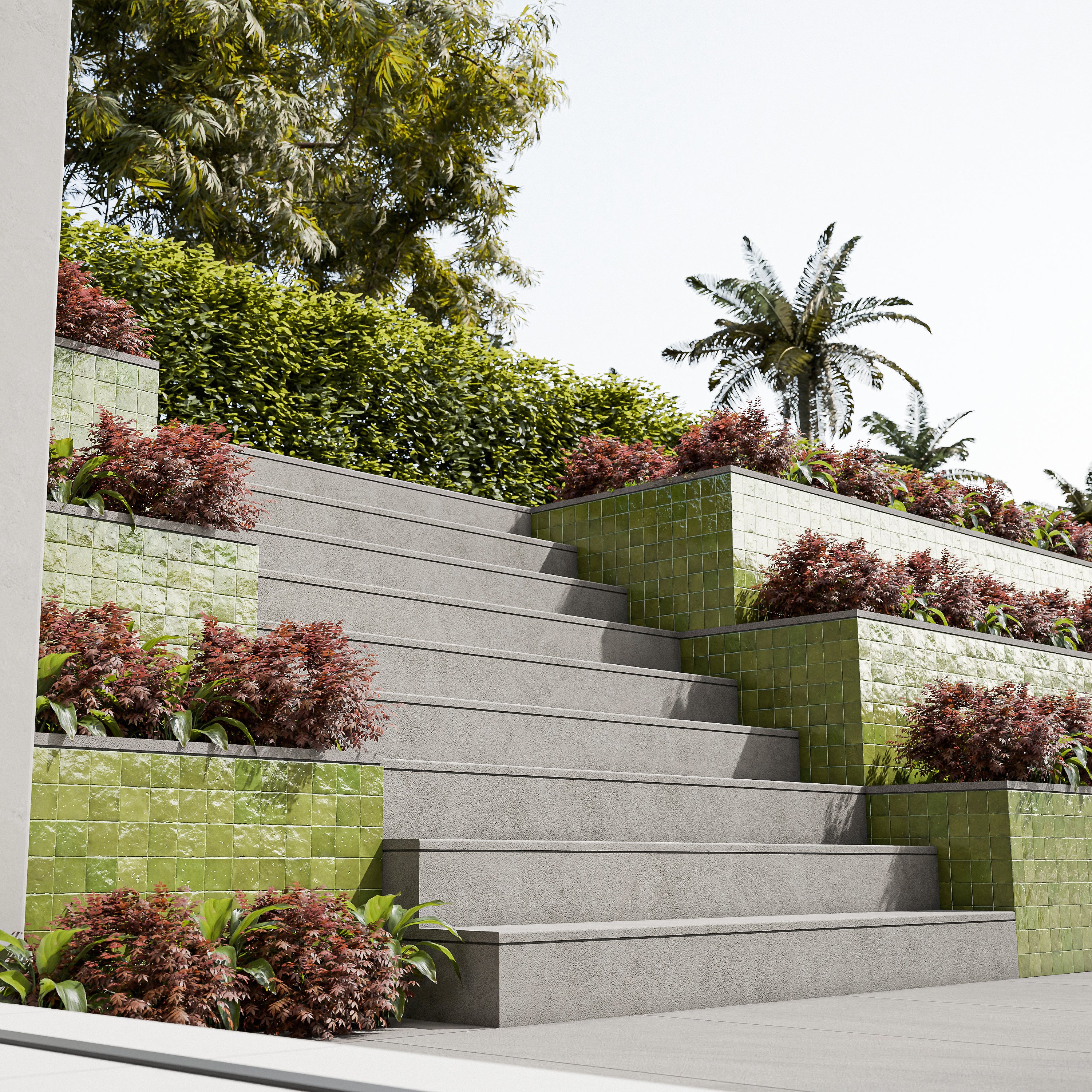 Lime Green Zellige Tile - 2x2 Mosaic – LiLi Tile