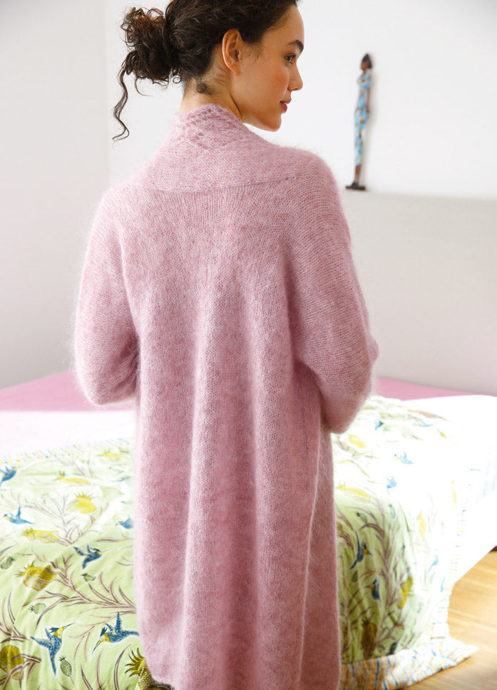 A GGH & Rebecca MOHAIR MELANGE Pattern - Long Cardigan Arwen (PDF