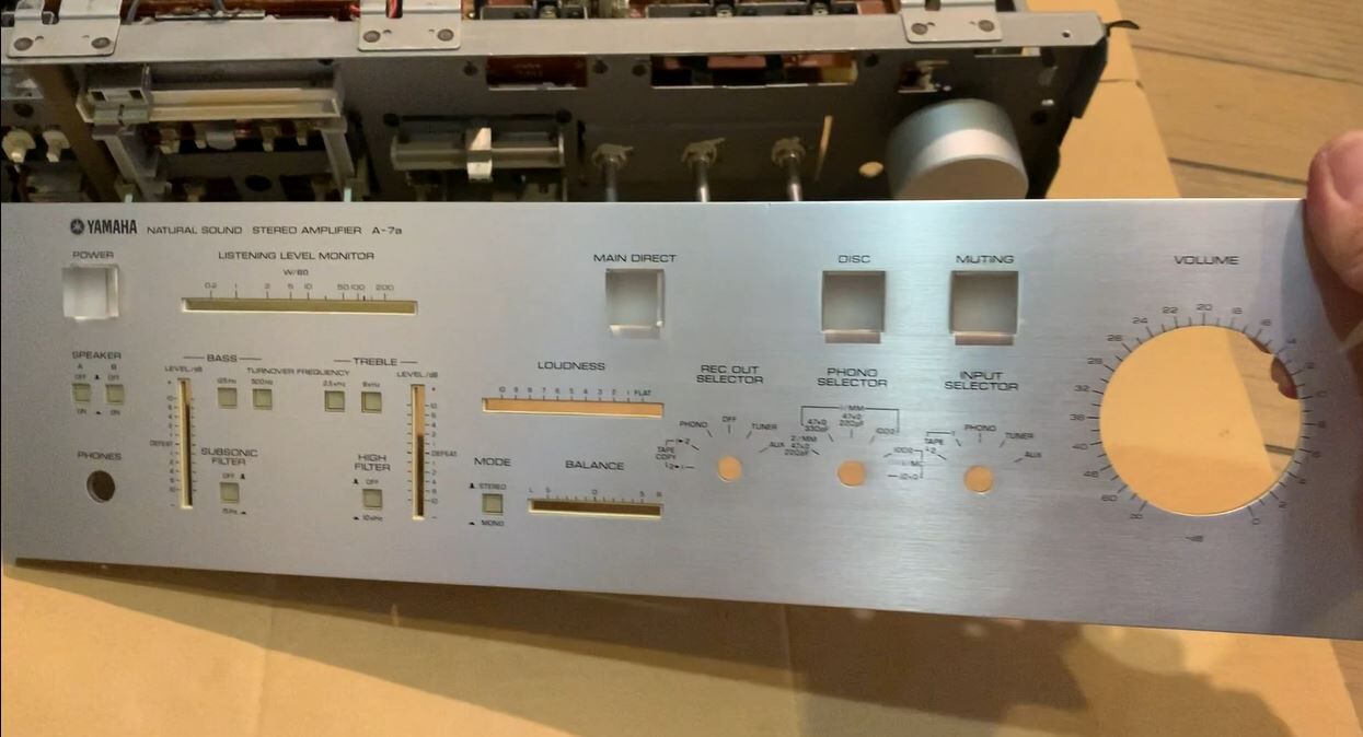 YAMAHA A-7a プリメインアンプJUNK品 修理10回目 : 古いオーディオ