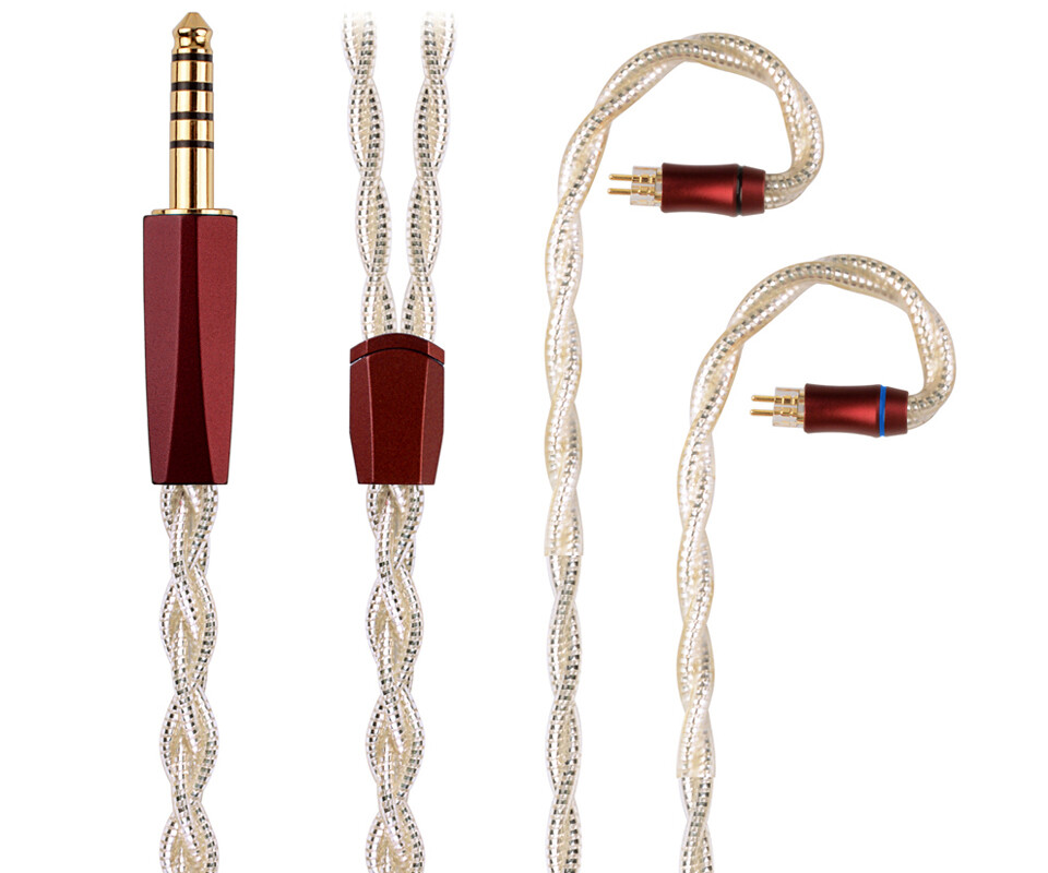 NICEHCK MissLeaf」7N 銀メッキOCC + 高導電性OCC ミックス線ケーブル