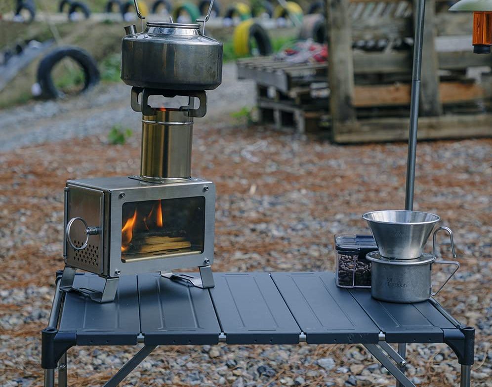 薪スト】卓上薪ストsoomloom製TOPON初戦レビュー～焼肉とピザ : 変な