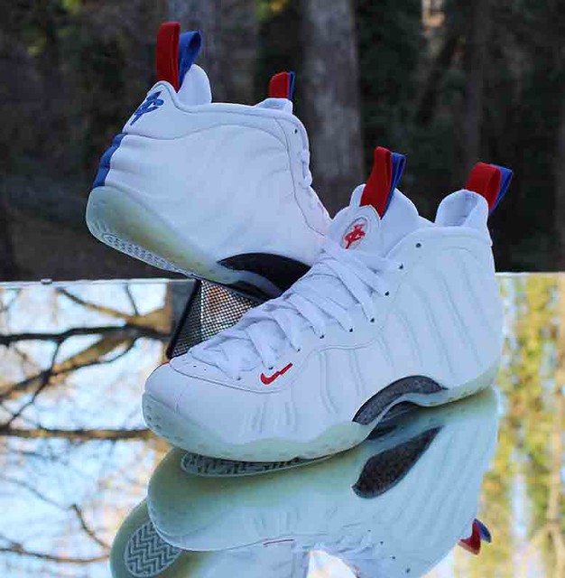 Nike Air Foamposite One USA Women's Size 9 White Red Blue … | Flickr