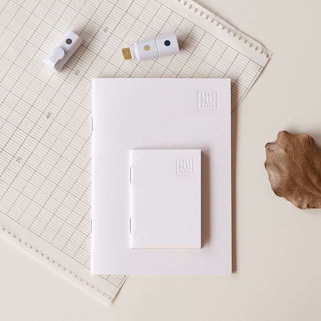 台湾 【親子コラージュノート - 無地】A6手帳+A8手帳 MU - Pinkoi
