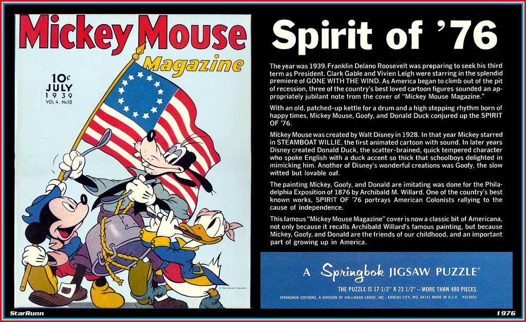 Springbok - Disney Spirit of '76 Jigsaw Puzzle 1976 | Flickr