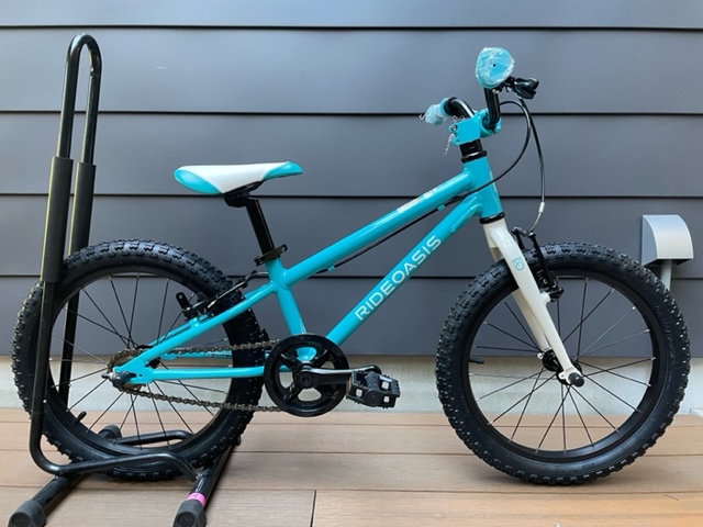 RIDEOASIS ヨツバサイクル 18インチ キッズ水色 RIDEOASIS ヨツバ