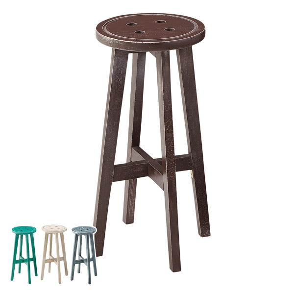 カウンタースツール 高さ60cm スツール 木製 天然木 椅子 イス チェア